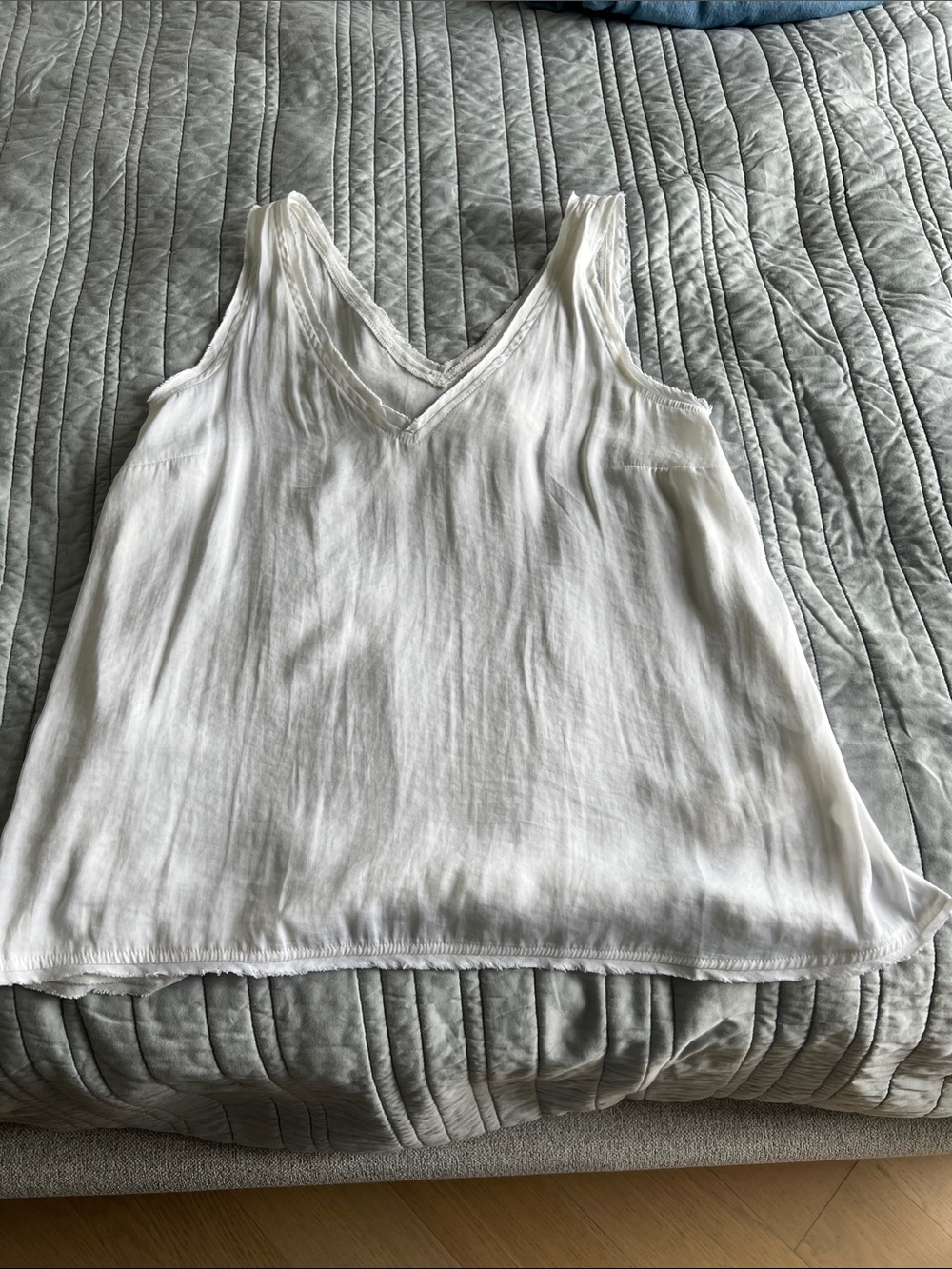 White Anthropologie Aime V-Neck Tank Top